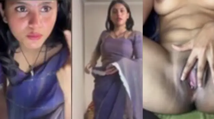 Cute Fit Young Girl Naked in Saree HD