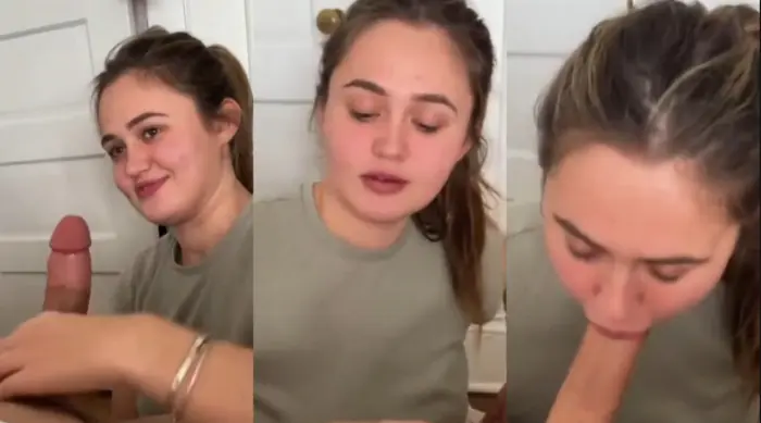 Cute Sexy Babe Sucking Big Cock HD